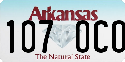 AR license plate 107OCO
