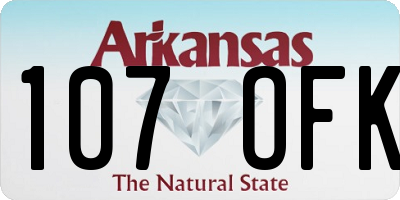 AR license plate 107OFK