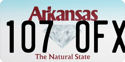 AR license plate 107OFX