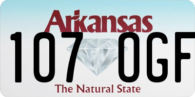 AR license plate 107OGF