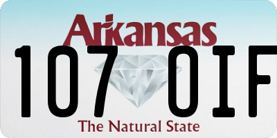 AR license plate 107OIF