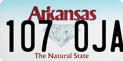 AR license plate 107OJA