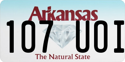 AR license plate 107UOI