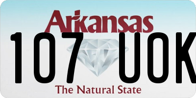 AR license plate 107UOK