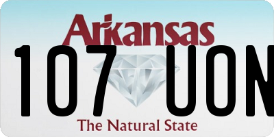 AR license plate 107UON