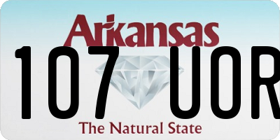 AR license plate 107UOR