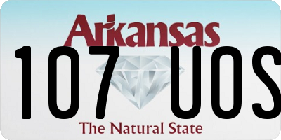 AR license plate 107UOS