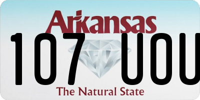 AR license plate 107UOU