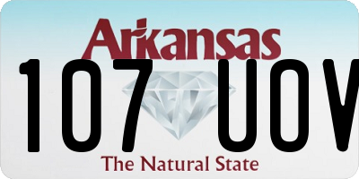 AR license plate 107UOV