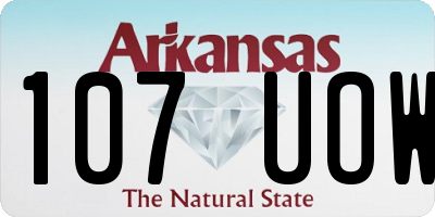AR license plate 107UOW