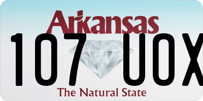 AR license plate 107UOX