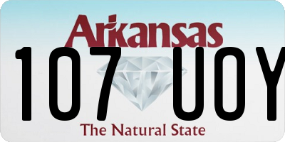 AR license plate 107UOY