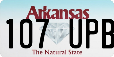 AR license plate 107UPB