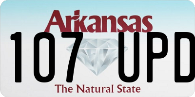 AR license plate 107UPD