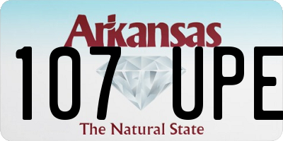 AR license plate 107UPE