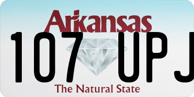 AR license plate 107UPJ