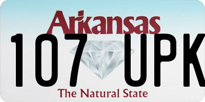 AR license plate 107UPK