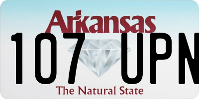 AR license plate 107UPN