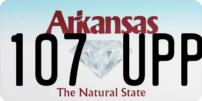 AR license plate 107UPP