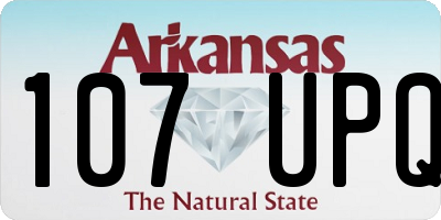 AR license plate 107UPQ