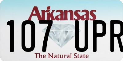 AR license plate 107UPR