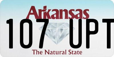 AR license plate 107UPT