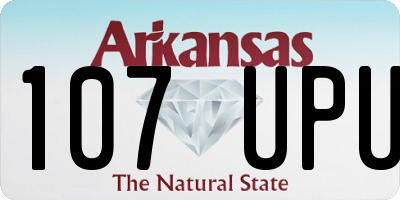 AR license plate 107UPU