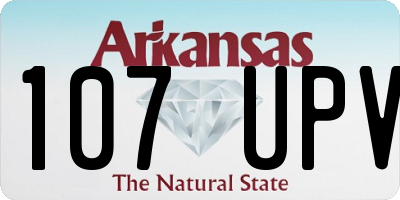 AR license plate 107UPV