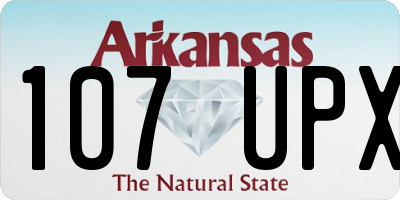 AR license plate 107UPX