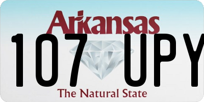 AR license plate 107UPY