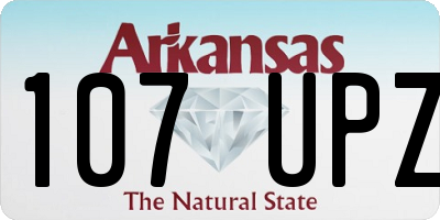 AR license plate 107UPZ