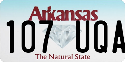 AR license plate 107UQA