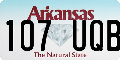 AR license plate 107UQB