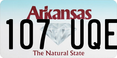 AR license plate 107UQE