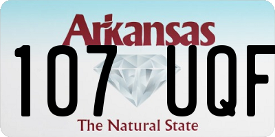 AR license plate 107UQF