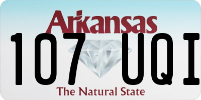 AR license plate 107UQI