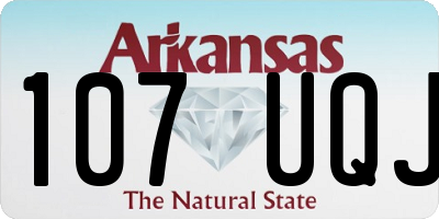 AR license plate 107UQJ