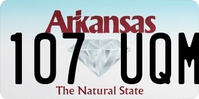 AR license plate 107UQM