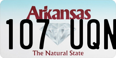 AR license plate 107UQN