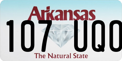 AR license plate 107UQO