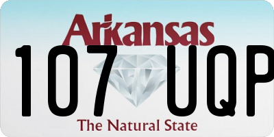AR license plate 107UQP