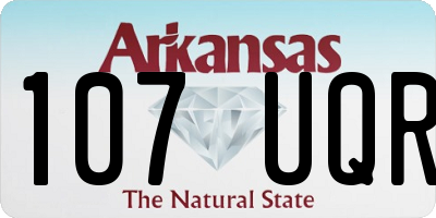 AR license plate 107UQR