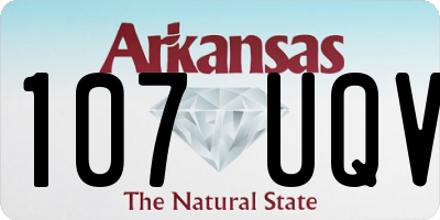 AR license plate 107UQV