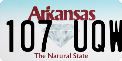 AR license plate 107UQW