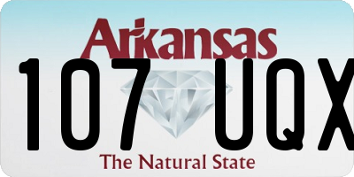 AR license plate 107UQX