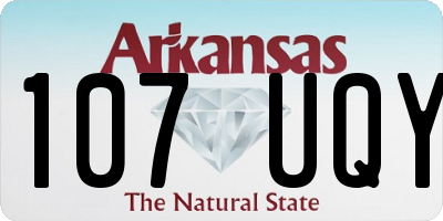 AR license plate 107UQY
