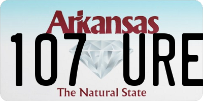 AR license plate 107URE
