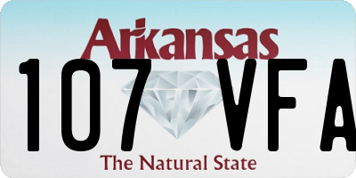 AR license plate 107VFA