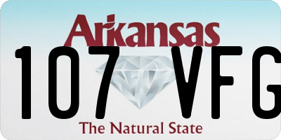 AR license plate 107VFG
