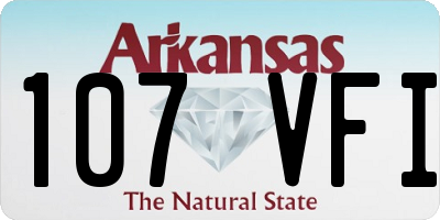 AR license plate 107VFI